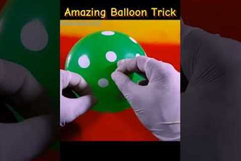 Amazing Balloon Trick - #science #balloon #ytshortsindia