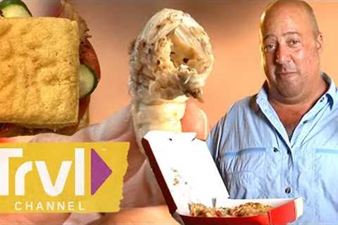The WILDEST Foods Andrew Couldn’t Finish Eating | Bizarre Foods | Travel Channel