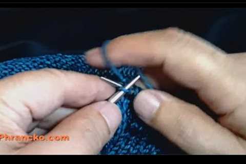 How I flick the yarn for faster English-style knitting