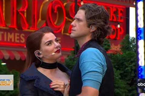 JoJo and Aaron Tveit perform 'Come What May' from Moulin Rouge! The Musical on Good Morning America