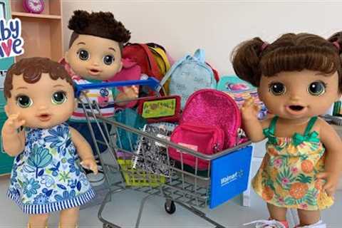 Baby Alive Abby goes back To School Shopping
