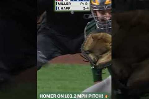 Ian Happ took this 103.2 MPH pitch DEEP 🤯