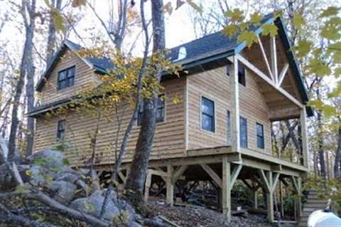 DIY: Building 24' x 38' Family House in the Forest by a Lake