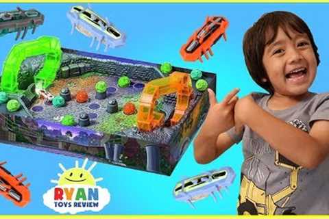 Hex Bug Buggaloop Family Fun Games for Kids with Kinder Egg Surprise Toys opening