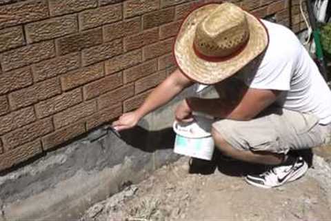 Concrete Foundation Repair Parging DIY