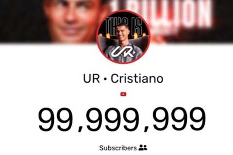 Cristiano Ronaldo  on his way to 100 subscribers on YouTube