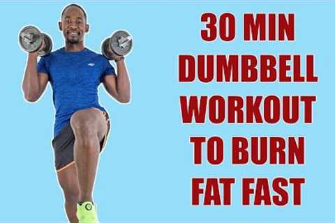 BURN FAT FAST with This 30-MInute Dumbbell Workout at Home (5kg Dumbbells)