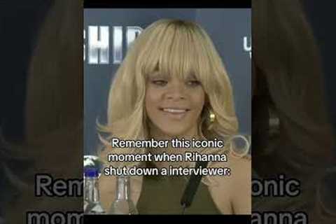 Remember this iconic MoMA when Rihanna shut down an interviewer #shorts #rihanna #singer #riri