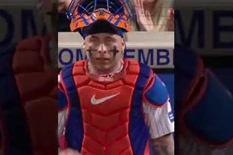 BEAUTIFUL caught stealing 🤩 #baseball #highlights #sports #shorts