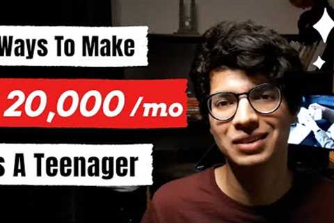 5 Ways To Make Money As A Teenager Online [Zero Investment] | How To Make Money As A Teenager