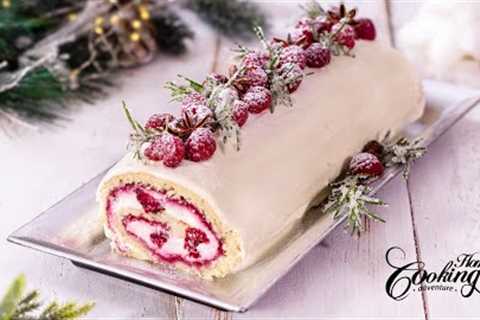 Christmas Raspberry Cake Roll - The Ultimate Recipe for an Impressive Holiday Dessert