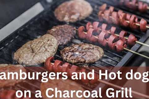 MASTERING Hotdogs And Hamburgers On A Charcoal Grill | Charcoal Grilling Tips