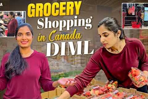 Grocery Shopping in Canada🍅🫑🥒| DIML | Krishna Sri Naidu | Tamada media
