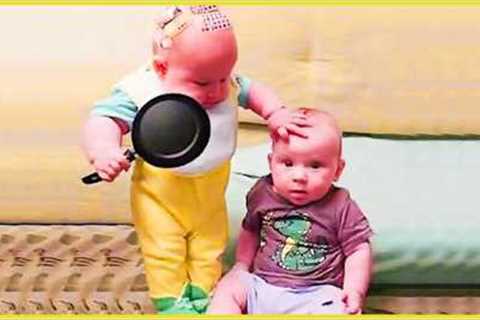 TOP Trending Baby Video: Funniest Twin Baby EVER!! 5-Minute Fails