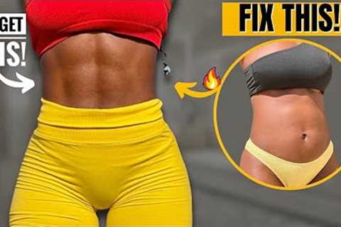 Intense TINY WAIST (Not Wider) Workout | Lose Muffin Top In 10 Days~Flat Stomach & Abs At Home