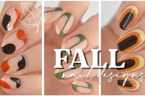 MINIMALIST FALL NAIL ART 🍂 3 Trendy &amp; Fun Nail Art Designs