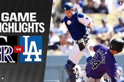 Rockies vs. Dodgers Game Highlights (9/22/24) | MLB Highlights
