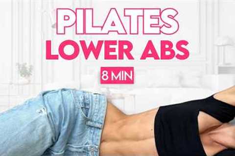 TONED LOWER ABS workout for results (lose fat) | 8 minute Home Pilates