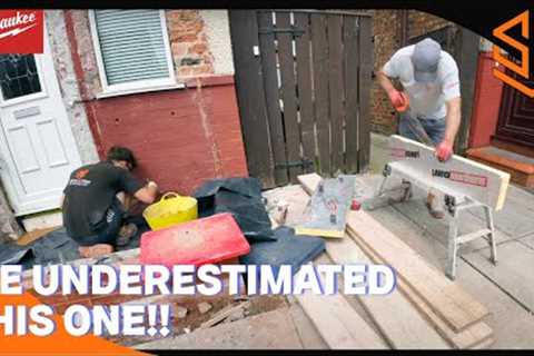 I UNDERESTIMATED THIS ONE ..CONCRETING THE PORCH FLOOR