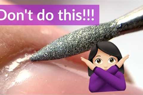 Mistakes in Dry Electric Nail File Manicure (Russian Manicure)