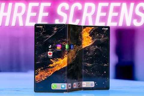 This mind-bending phone folds TWICE! (HUAWEI Mate XT hands-on)