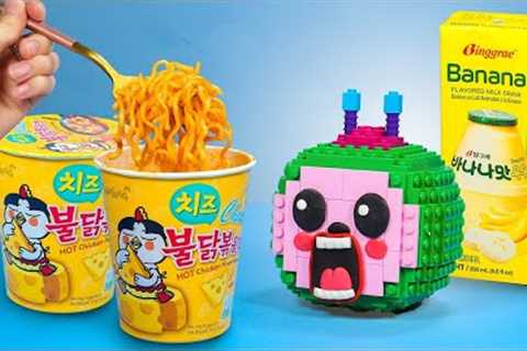 Best Of Mukbang Ultimate Yellow Fast Food – ASMR Eating Sound | Lego MUKBANG