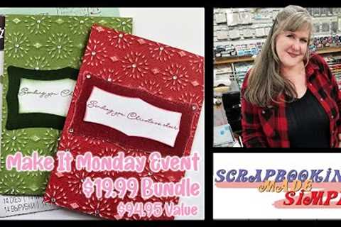 Make It Monday Event with Sizzix Holiday!  This week's amazing bundle is $19.99 not $94.95. Limited