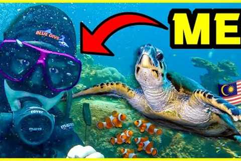My FIRST TIME SCUBA DIVING in TIOMAN SURPRISED ME! 😆🇲🇾🤿🐠