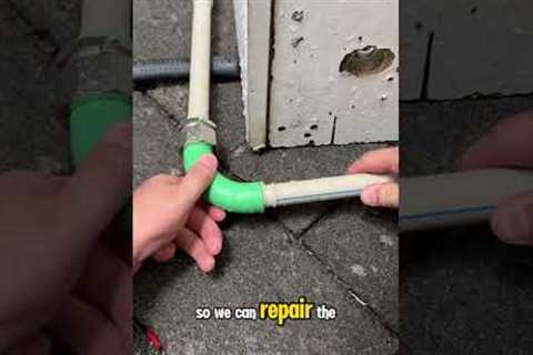 How to fix a leaking pipe without turning off the water supply. #plumbing #plumber  #plumbingtech
