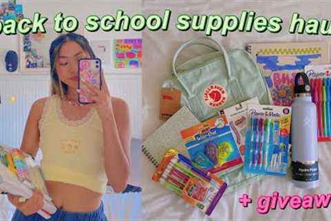 BACK TO SCHOOL SUPPLIES HAUL + GIVEAWAY