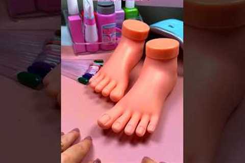 ASMR Pedicure with Kids Toys ❤️ #shorts #asmr #selfcare