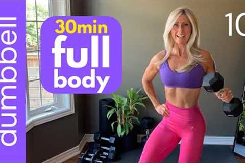 Workout at home! FULL BODY with dumbbells [muscle & strength training]