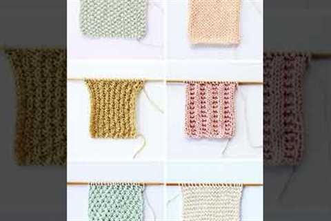 12 Simple Knitting Stitches For Beginners