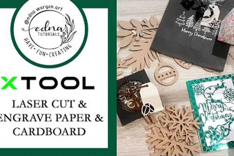 xTool M1 - Laser Cut AND Engrave Paper &amp; Cardboard 8 Craft Fair and Holiday projects