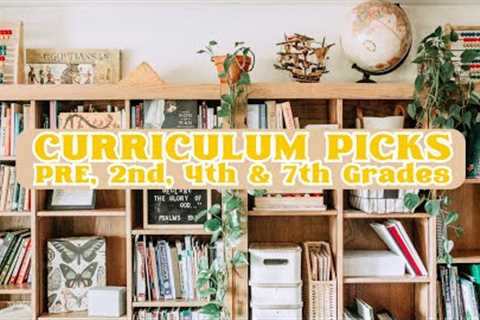 Homeschool Curriculum for Pre K, 2nd grade, 4th grade and 7th grade