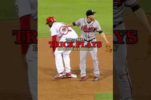 Top 12 Best Trick Plays in MLB History | Part 1