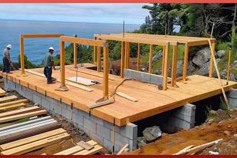 Man Builds Amazing CABIN by the Sea in Just 10 DAYS | Start to Finish by @WildGnomos
