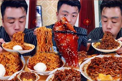 ASMR# Xiaofeng Eating fast food Really delicious | Yummy Fried Noodles, Sea Eel, Egg Mukbang EP66