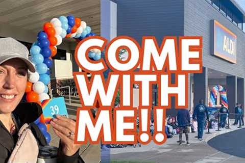 Third Time IS the CHARM🍀 ! ALDI Grocery Store Grand Opening VLOG 2024
