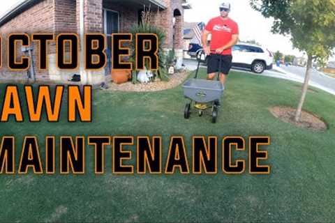 October Bermudagrass Lawn Maintenance in Texas