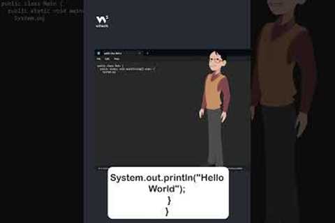 Java Get Started - Part 2 - Write Code - #w3schools #java #programming