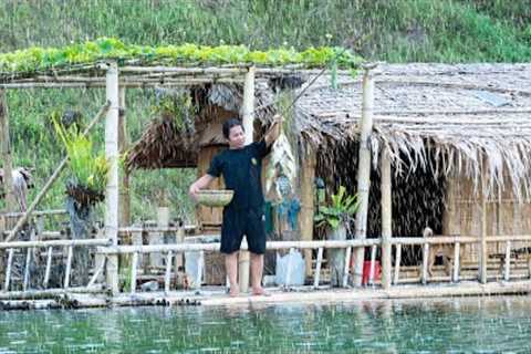 30 Days of River Survival Off-Grid, Fishing, Planting - Harvesting, Cooking
