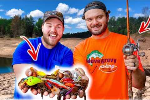 Finding FREE Fishing Gear in Drained Lake! ($278 Worth)