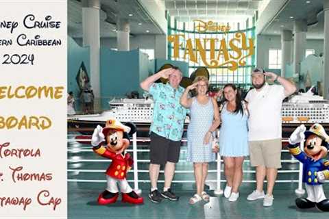 Disney Cruise Vlog DAY 1 - Embarkation Day on the DISNEY FANTASY - Eastern Caribbean 2024