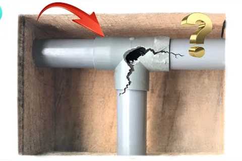 Tips and Tricks of Experienced Craftsmen for Plumbing! Replace T-joints of Pvc pipes in tight spaces