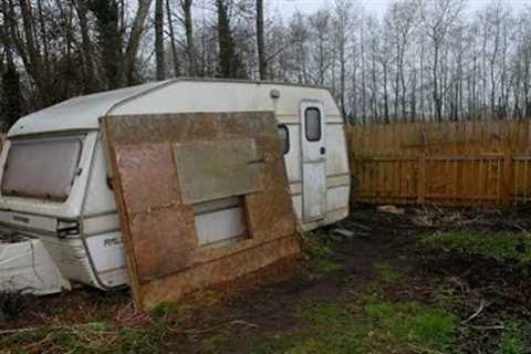 Now that's an underground operation! Gang cut trapdoor in caravan leading to subterranean
