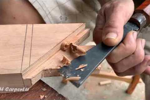 Amazing TECHNIQUES Japanese Traditional Joints, Fastest Hand-Cut Joinery Skills Of H Carpenter