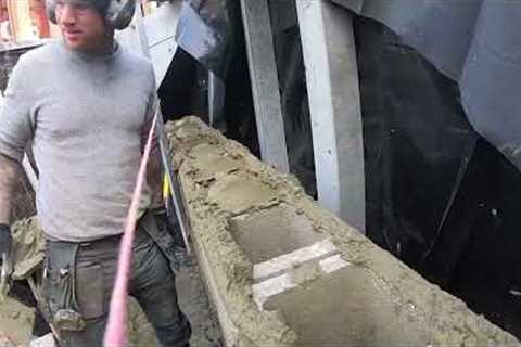 Watch This Bricklayer Lay Heavy Hollow Blocks Like It's Nothing!