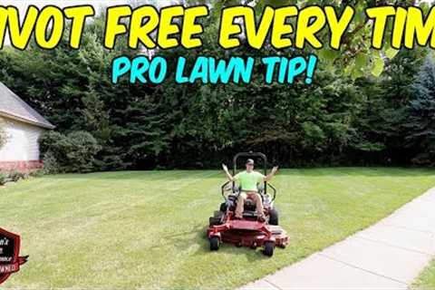 The ESSENTIAL (&amp; Simple!) Mowing Technique We Use To NOT RUT UP A Lawn