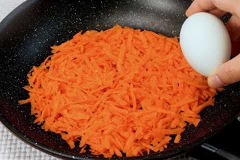 1 carrot with 1 egg! your kids will be asking for this for breakfast everyday